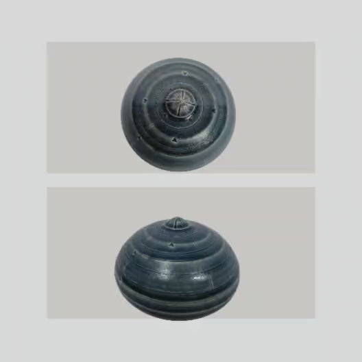Schwimmstein hellblau mit Spitze