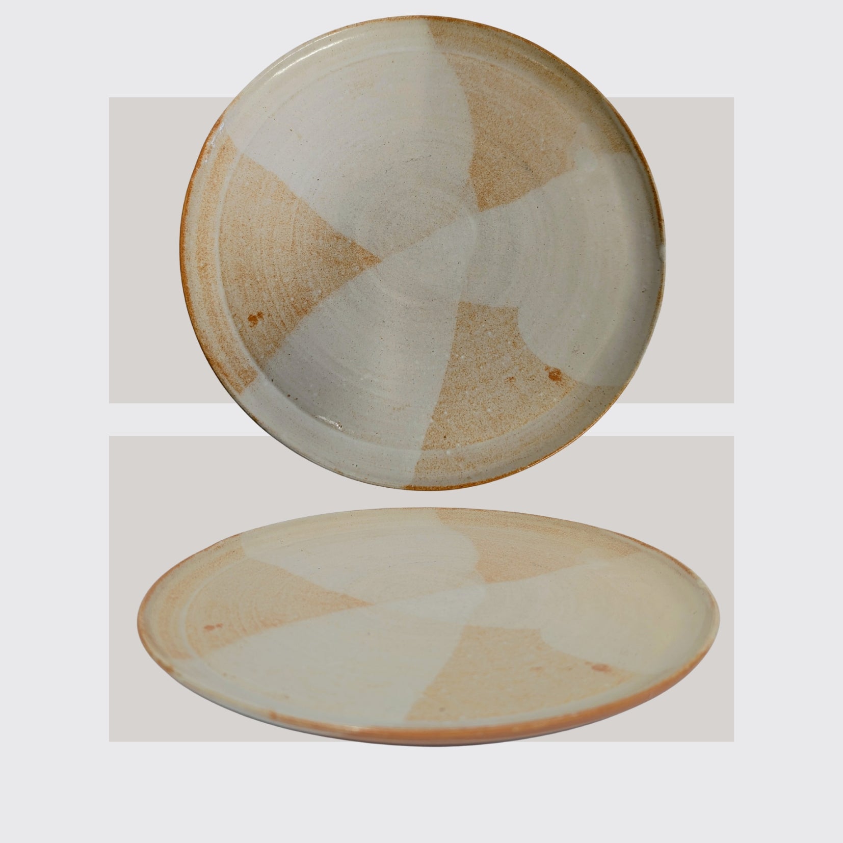 Teller Beige Groß