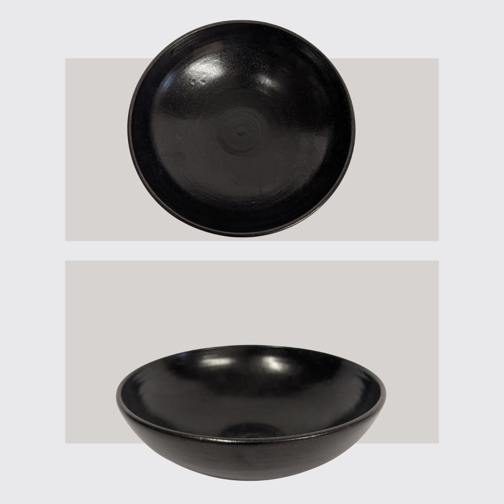 Schale Schwarz Groß