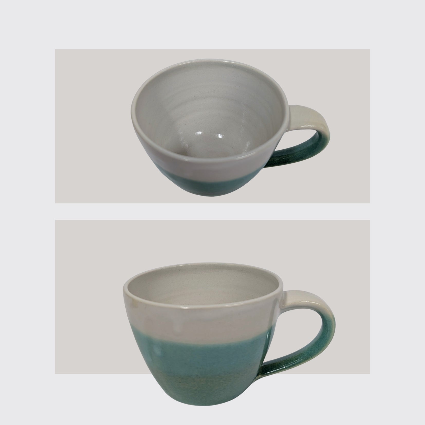 Tasse Seladon Weiß normale Größe