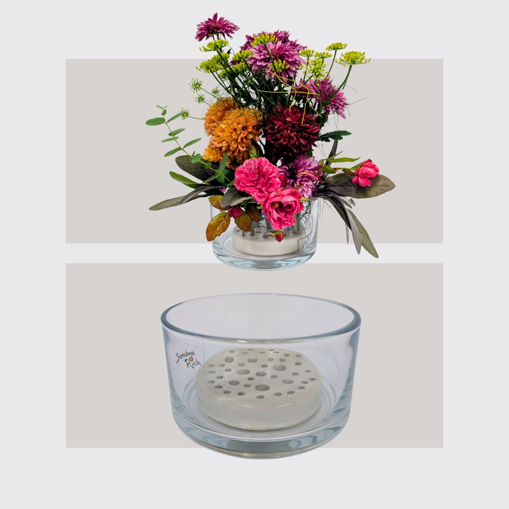 Steckstein groß Weiß