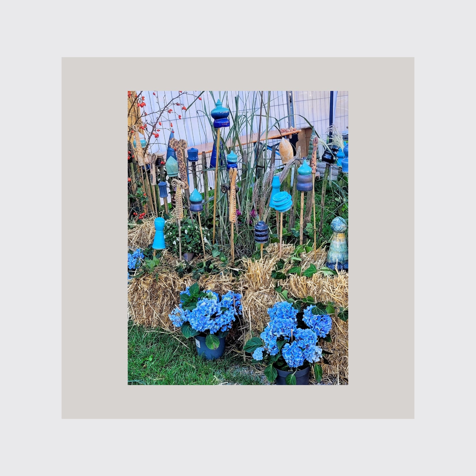 Garten Spitze Dunkelblau
