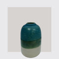 Vase Türkis Weiß
