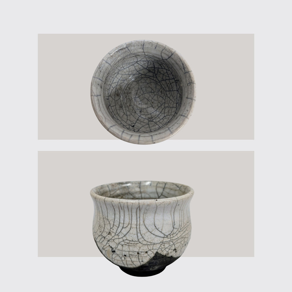 Raku Teeschale Weiß