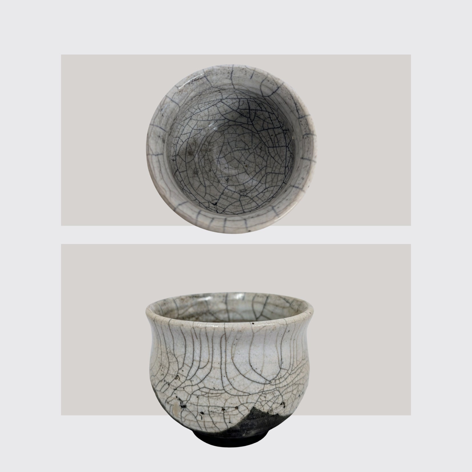 Raku Teeschale Weiß
