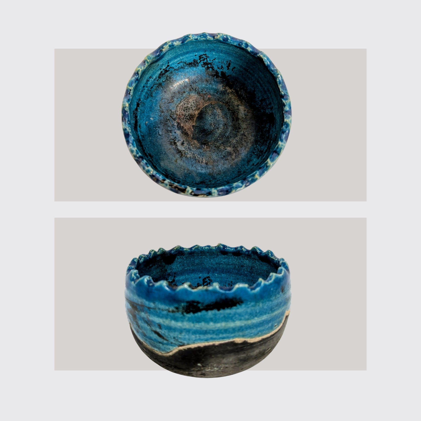 Raku Schale/ Windlicht