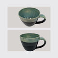Tasse Seladon Schwarz normale Größe